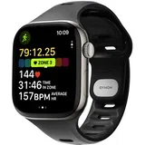 Vodoodporen športni pašček 42mm za Apple Watch model Tempo Band, Črna, (5000275605)