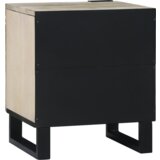 vidaXL Posteljne mize 2 pcs Naravna 40 x 33.5 x 46 cm | Shoptok.si