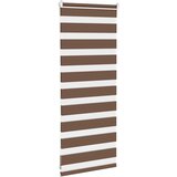 Zebra zavjesa smeđa 65x100 cm širina tkanine 60,9 cm poliester | Shoptok.si