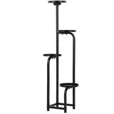  Metalni stalak za cvijeće 22,5 x 22,5 x 117 cm | shoptok.hr