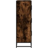  Visoka ploča dimljeni hrast 68x35x106,5cm izrađeno drvo i metal | shoptok.hr
