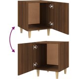  Noćni ormarić boja smeđeg hrasta konstruirano drvo | shoptok.hr