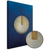  Slika - In the Shadow of Classic Blue (1-part) - Golden Circle in Abstraction 80x120 | shoptok.hr