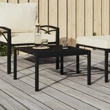 vidaXL Vrtni stolić za kavu crni 60 x 60 x 35 cm čelični Cijene