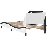  Okvir za krevet bez madraca Zadar bijelo-crni 100x200cm umjetna koža | shoptok.hr