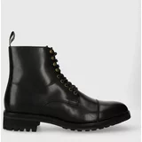 Polo Ralph Lauren Usnjeni gležnarji Bryson Boot moški, črna barva, 812754384003