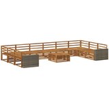  Setovi sofa 11 kom. Čvrsto drvo akacije | shoptok.hr