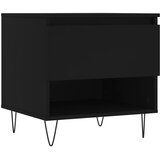  Stolić za kavu crni 50 x 46 x 50 cm od konstruiranog drva | Shoptok.si
