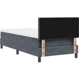 vidaXL Box Spring Krevet s Madracem Tamno Sivi 90x200 cm Baršun | shoptok.hr