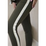 Kesi Women's cotton set with stripe and welts khaki | Shoptok.si