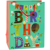  Paper Gift Bag Birthday Patterns 23 x 18 x 10.5 cm | shoptok.hr