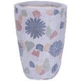 Ramda Keramična posoda za rože - mozaik, 20,5x20xH28 cm | Shoptok.si