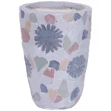 Keramična posoda za rože - mozaik, 20,5x20xH28 cm