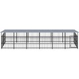 Vanjski kavez za pse s krovom čelični 11,26 m² | shoptok.hr