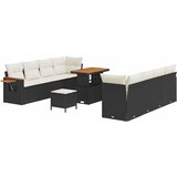  Sjedeća garnitura za vrt 12 kom. 10-Broj sjedala Crna i Krema 234 x 179 x 85 cm | shoptok.hr