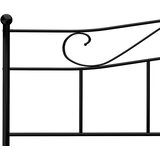  Okvir za krevet crni metalni 200 x 200 cm - Crna 200 x 200 cm | shoptok.hr