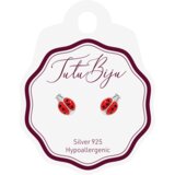 Tutu Biju Modni uhančki Ladybug 8.0 mm - Silver - TLB80S Cene