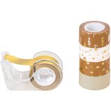 Traka DECO LJEPLJIVA 12MMX3M NOVOGODIŠNJA S UZORKOM PK5 HEYDA 20-35845 38 ZLATNA BLISTER | Eponuda.ba
