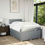  Krevet s oprugama i madracem svjetlosivi 120x190 cm od tkanine | shoptok.hr