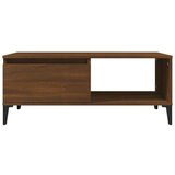  Klubska mizica rjav hrast 90x50x36,5 cm inženirski les, (20714354) | Shoptok.si