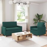  Set sofe 2 kom. Tamnozelena Tkanina - Tamnozelena 1-sjedalo (60 cm) +2-sjedalo (110 cm) | shoptok.hr