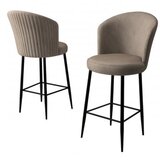 Hanah home set 6 barskih stolica alte cappuccino black