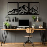 Wallity Zidna dekoracija Mountain View - 528, 58 x 70 cm, Crna | ePonuda.com