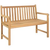 vidaXL Vrtna klupa 114 cm od masivne tikovine Cijene