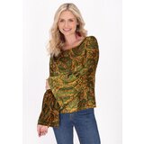 usha FESTIVAL Bluza rumena / zelena / kaki | Shoptok.si