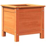  Vrtna saksija Vosak smeđa 40 x 40 x 39 cm Čvrsto borovo drvo | shoptok.hr