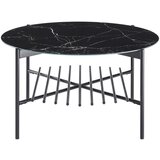 Livetastic Klubska Miza Marble, Črna, Ø 84cm | Shoptok.si