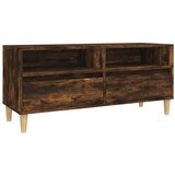 Maison Chic TV omarica - TV stojalo - Televizijska omarica dimljeni hrast 100x34,5x44,5 cm inženirski les, (21700013) Cene