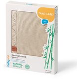 BabyOno Pletena bambus odeja z volančkom 75x100 cm, svetlo bež | Shoptok.si