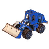  Čarolijashop 3d drvena slagalica - Plavi buldožer ( 332) Cene