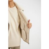 Defacto Slim Fit Faux Leather Jacket Slim Cut Zipper Collar Faux Für Lined Zipper | Shoptok.si