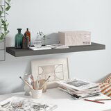 vidaXL Stenska polica visok sijaj siva 80x23,5x3,8 cm MDF Cene