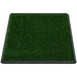  Toalet za ljubimce s pladnjem i travom zeleni 76 x 51 x 3 cm | shoptok.hr