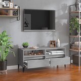 TV ormarić boja betona 100x34,5x44,5 cm od konstruiranog drva | shoptok.hr
