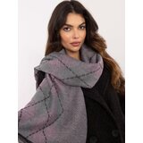 Fashionhunters Grey and pink women's viscose scarf Cijene
