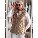 DStreet Kamizelka damska przejściowa pikowana VESOLITA kamelowa | Shoptok.si