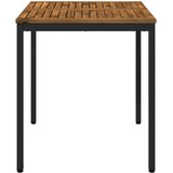  Stol za večeru u vrtu Prirodna i crna 70 x 68,5 x 75 cm | shoptok.hr