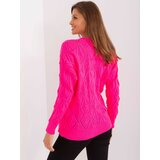 Fashion Hunters Fluo pink braided cardigan Cene