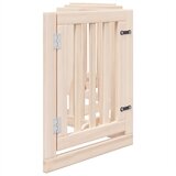  Vrata za pse s vratima sklopiva 6 panela 300 cm drvo topole | shoptok.hr