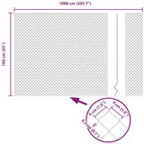 vidaXL Geometrijska ograja siva 1.6x10 m jeklo | Shoptok.si