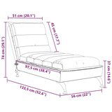  Masažna počivaljka s jastucima svjetlosiva od tkanine | shoptok.hr