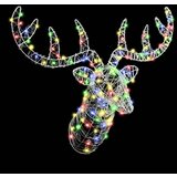 vidaXL Jelenja glava barvito 60 cm Akril | Shoptok.si