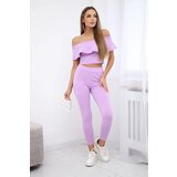 Kesi Set with a ruffle in purple color | shoptok.hr