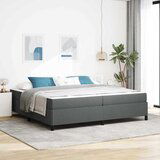 vidaXL Krevet s opruga kutije Tamno siva, Crna 200 x 200 cm | shoptok.hr