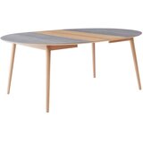 Hammel Furniture Okrogla raztegljiva jedilna miza s keramično ploščo ø 135 cm Meza – | Shoptok.si