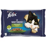 Felix vlažna hrana za odrasle mačke sa ukusom govedine, piletine i povrća u želeu multipak le ghiottenerie 4x85g Cene